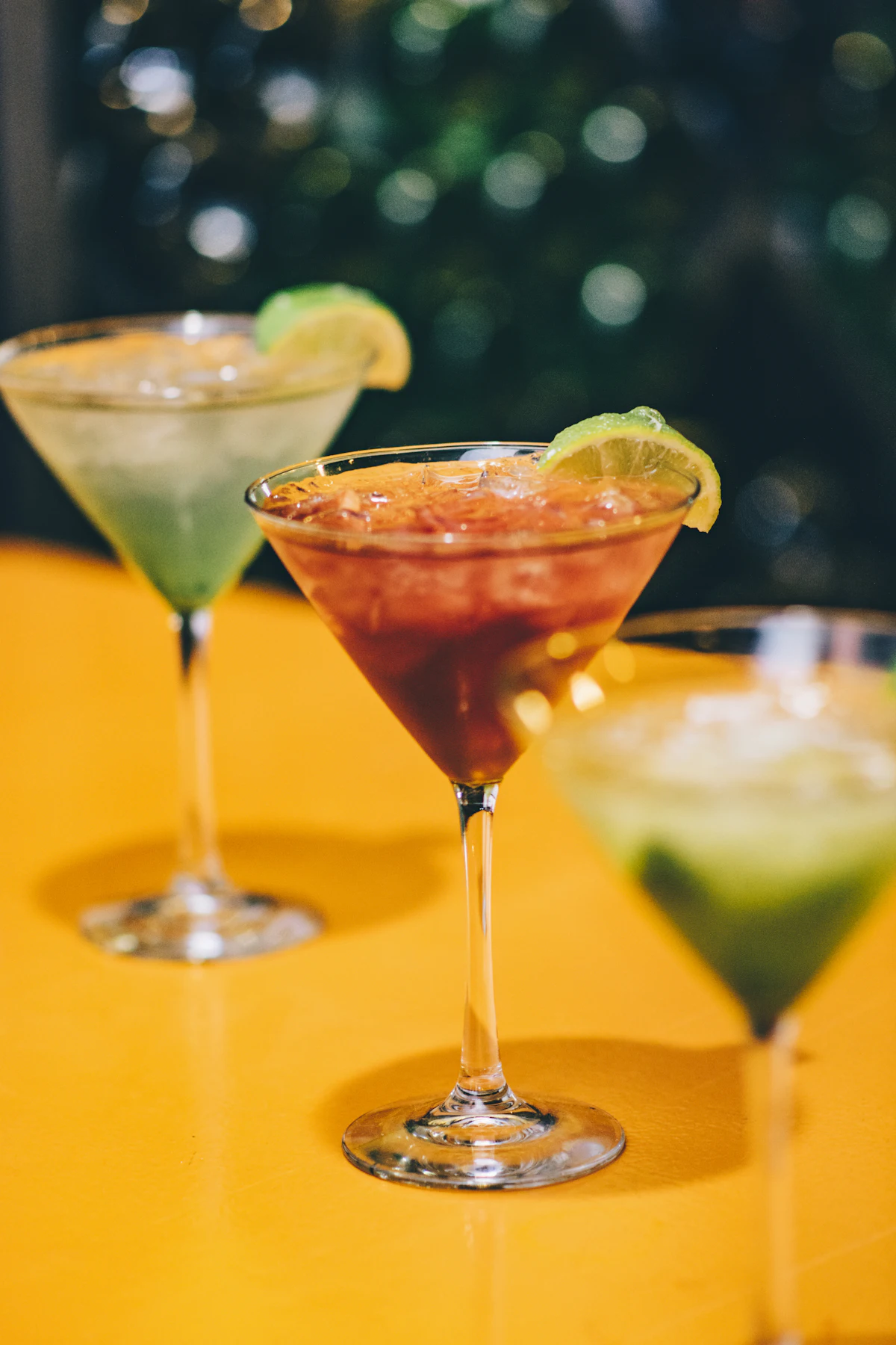 Trio of house sodas over ice